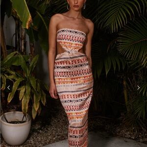 Seven Wonders via Runaway the Label Leona Midi Dress; Medium